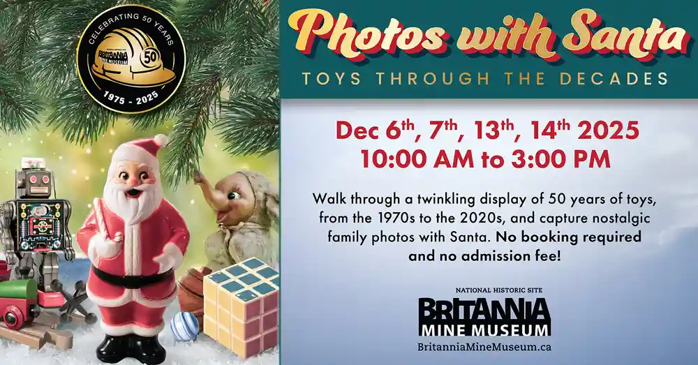 Britannia Mine Museum Santa in Metro Vancouver