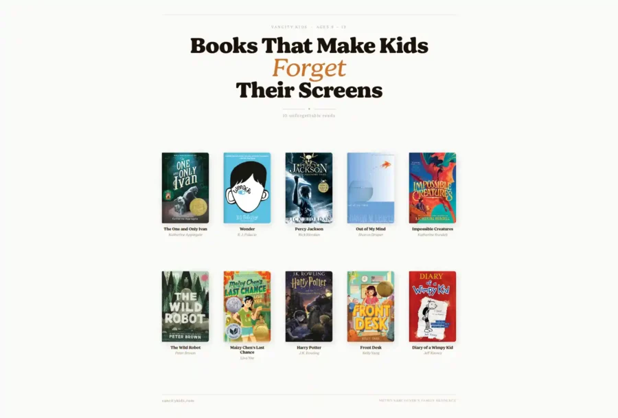 Best Books for Kids Ages 9–12 (2026 List)